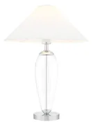 Lampy stojące - Kaspa : Lampa stołowa Rea - biały abażur (40604101) - miniaturka - grafika 1