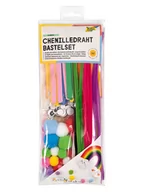 Zabawki kreatywne - Folia 212-częściowy zestaw "Chenilledraht Rainbow" do majsterkowania - miniaturka - grafika 1