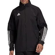 Kurtki męskie - Adidas Męska kurtka Condivo 20, czarna/biała, MT - miniaturka - grafika 1