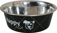 Miski dla psów - Zolux Miska Inox HAPPY 2,65 l kol. czarny - miniaturka - grafika 1