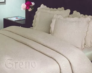 Greno Narzuta Żakard 220X260 Flower Krem 5905164065870 - Narzuty - miniaturka - grafika 1
