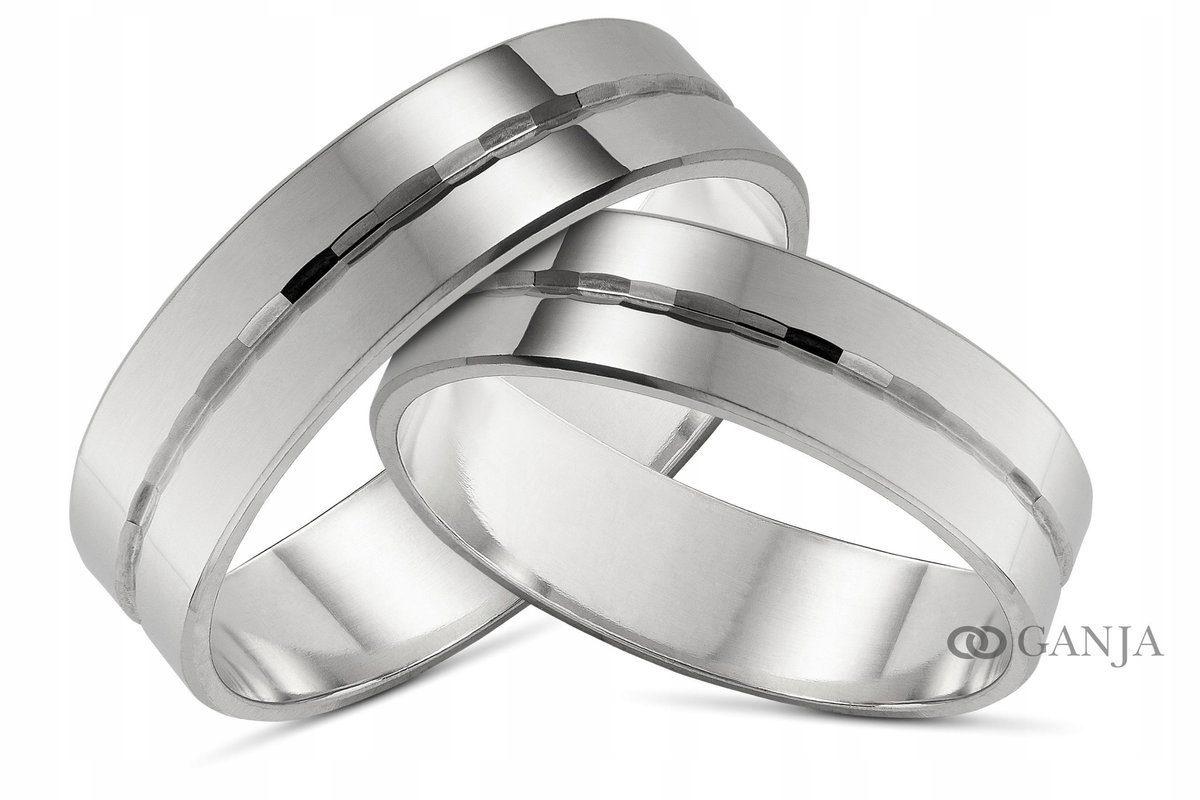 Obrączki srebrne 925+GRAWER 5mmOB51 bezszwowe ŚLUB