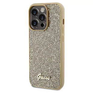 Etui Guess GUHCP14XPMSDGSD Apple iPhone 14 Pro Max hardcase Disco Metal Script złoty/gold - Etui i futerały do telefonów - miniaturka - grafika 3