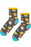 Skarpetki damskie - Steven 136 048 pisanki szare skarpetki damskie - miniaturka - grafika 1