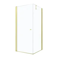Kabiny prysznicowe - Mexen Pretoria kabina prysznicowa uchylna 70x80 cm, transparent, złoty - 852-070-080-50-00 - miniaturka - grafika 1