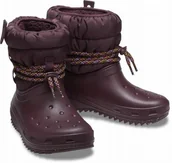 Śniegowce damskie - Damskie Buty Zimowe Ocieplane Śniegowce Crocs Classic Neo Puff Luxe 34-35 - miniaturka - grafika 1