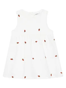 NAME IT Sukienka codzienna Derilla 13240054 Biały Regular Fit - Sukienki i spódniczki dla dziewczynek - miniaturka - grafika 1