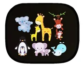 Zabawki interaktywne dla dzieci - Kurtyna Samoprzylepna Osłona Okna Samochodu Małpka - miniaturka - grafika 1