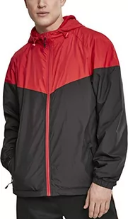 Urban Classics Kurtka męska Windbreaker 2-ton Tech Windrunner, kurtka przejściowa dla mężczyzn w wielu kolorach, rozmiary S - 5XL, Firered/Blk, S - Kurtki męskie - miniaturka - grafika 1