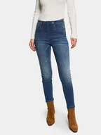 Spodnie damskie - Morgan Jeansy 241-PERLA Niebieski Skinny Fit - miniaturka - grafika 1