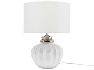 Beliani Lampa stołowa Lampa stołowa ceramiczna biała NERIS 78683 - Lampy stojące - miniaturka - grafika 1