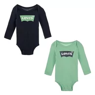 Bluzki dla dziewczynek - Levi's Kids LVG top i tęczowa spódnica dla dziewczynek S 1EH050 zestawy, biała Alyssum, 3 miesiące, Biały alyssum, 3 miesi?cy - miniaturka - grafika 1