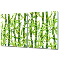 Deski do krojenia - Funkcjonalna Deska Kuchenna - Osłona indukcji - 2x 40x52 cm - Bambus - miniaturka - grafika 1