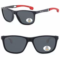 Okulary przeciwsłoneczne - Męskie okulary przeciwsłoneczne z filtrem UV400 i polaryzacją SP315A granatowe - miniaturka - grafika 1