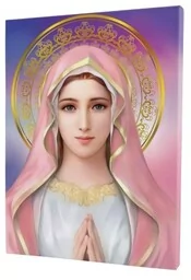 Matka Boska modląca się-obraz religijny na płótnie - Ikony i obrazy sakralne - miniaturka - grafika 1