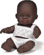 Lalki dla dziewczynek - Miniland Lalka dziewczynka Afrykanka 21cm - miniaturka - grafika 1