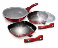 Zestawy garnków i patelni - ZESTAW 3 PATELNI GRANITOWYCH BERLINGERHAUS BH-6796 - miniaturka - grafika 1