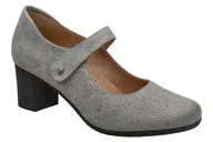 Czółenka - Czółenka AXEL Comfort 1762 Pyton Szaro Złoty Kosela Medic 9762 na rzepy - miniaturka - grafika 1