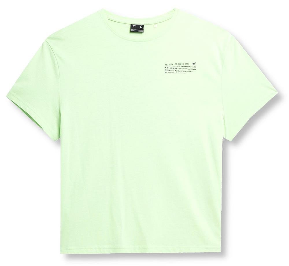 T-shirt damski 4F SS23TTSHF344 - jasna zieleń XS