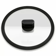 Pokrywki - Pokrywka do garnków i patelni z silikonowym rantem Starke Pro 24 cm czarna - miniaturka - grafika 1