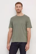 Koszulki męskie - Pepe Jeans t-shirt bawełniany Connor męski kolor zielony gładki - miniaturka - grafika 1