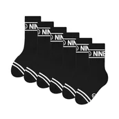 Skarpetki dla dzieci - Zooksy, 6-pak długich skarpetek sportowych dla dzieci, szare, 30/35 - miniaturka - grafika 1