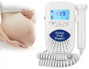 Detektor Tętna Płodu Dziecka Monitor Doppler - Urządzenia medyczne - miniaturka - grafika 1