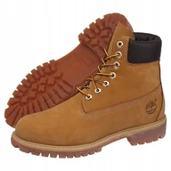 Buty trekkingowe męskie - Buty Męskie Skórzane Trapery Timberland 6 In Premium 10061 Brązowe - miniaturka - grafika 1