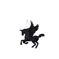 Bombki - Zawieszka jednorożec 13 x 12 cm czarna - miniaturka - grafika 1