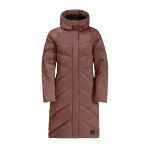 Damski płaszcz puchowy Jack Wolfskin MARIENPLATZ COAT W wild ginger - XS - Płaszcze damskie - miniaturka - grafika 1