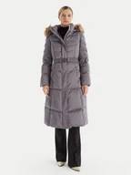 Płaszcze damskie - Guess Płaszcz zimowy W5BL29 W2802 Szary Regular Fit - miniaturka - grafika 1