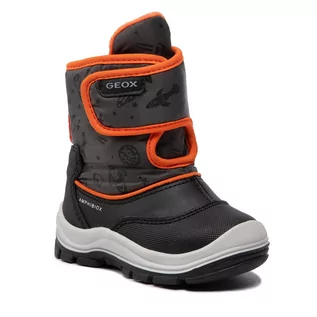 Buty dla dziewczynek - Śniegowce GEOX - B Flanfil B.B Abx E B263VE 0CEFU C9150 M Black/Fluo Orange - grafika 1