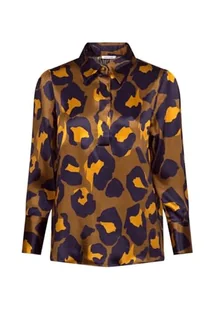 Seidensticker Damska bluzka - modna bluzka - Regular Fit - kołnierz koszuli - długi rękaw - 100% wiskoza, zielony, 34 - Bluzki damskie - miniaturka - grafika 1