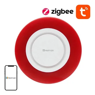 Inteligentna bezprzewodowa syrena alarmowa Zigbee Heiman HS2WD Tuya - Kontrola dostępu - miniaturka - grafika 1