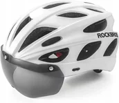 Kaski rowerowe - Kask rowerowy przeciwsłoneczna odpinana szybka Rockbros TT-16 58-65cm White - miniaturka - grafika 1