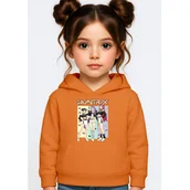 Bluzy dla dziewczynek - BLUZA DZIECIĘCA KPOP DEMON HUNTERS HUNTRIX 122-128 Z KAPTUREM BAWEŁNIANA - miniaturka - grafika 1