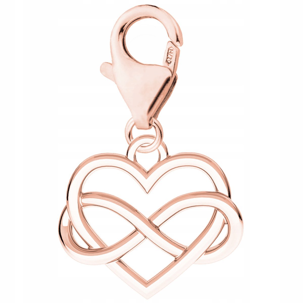 Zawieszka Pozłacana Serce Serduszko Heart Love Wieczna Miłość SREBRO 925