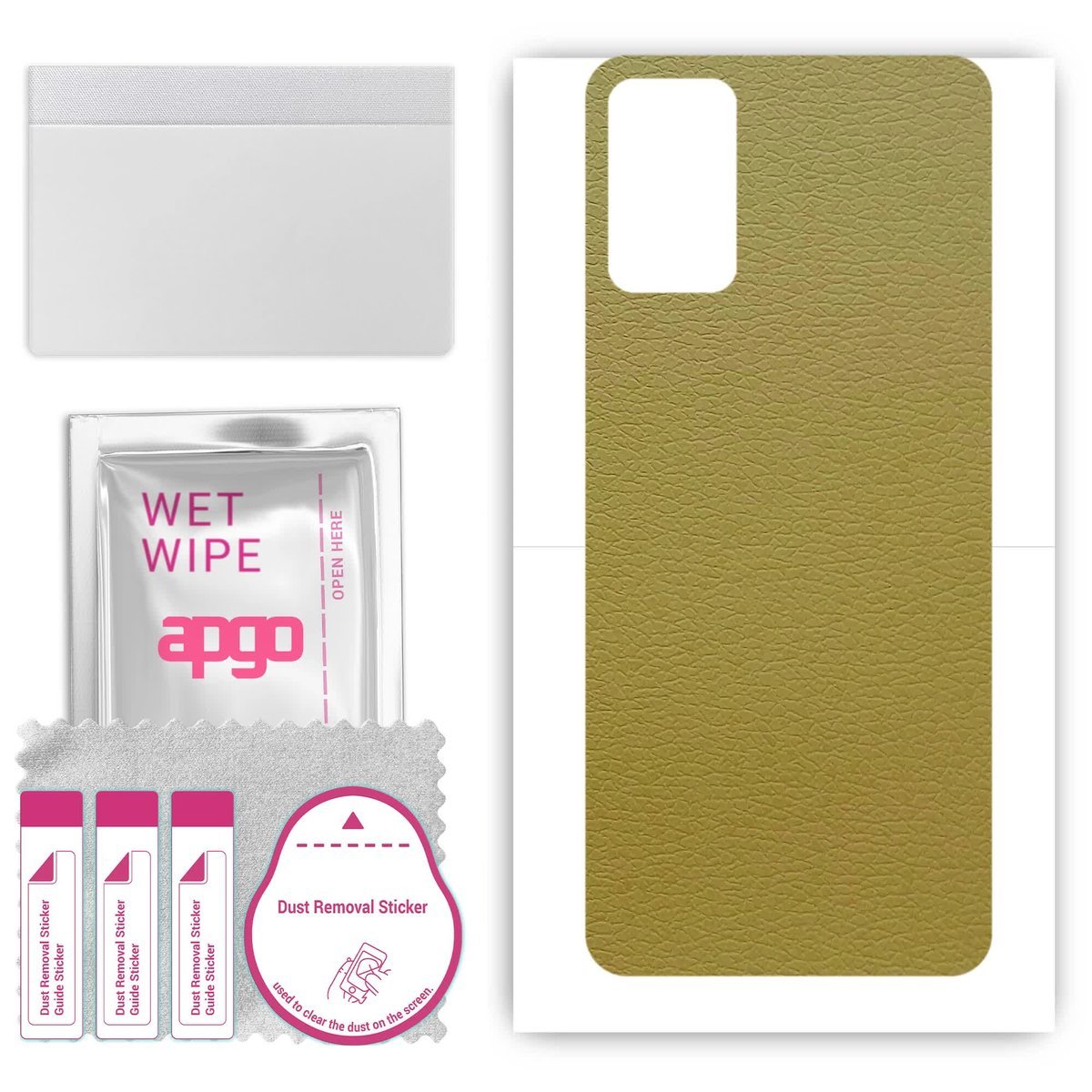 Folia naklejka skórka strukturalna na TYŁ do Motorola Moto G42 - Skóra Oliwkowa - apgo SKINS