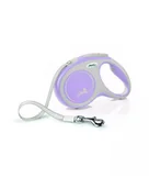 Smycze dla psów - FLEXI Smycz automatyczna New Comfort M taśma 5 m kol. różowy - miniaturka - grafika 1