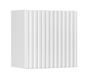 Szafki łazienkowe - Biała kwadratowa szafka łazienkowa z ryflowaniem S1-P39 - miniaturka - grafika 1