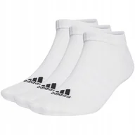 Skarpetki męskie - Skarpety adidas Thin and Light Sportswear Low-Cut 3 Pairs białe HT3469 37- - miniaturka - grafika 1