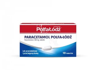 Laboratoria Polfa Łódź Paracetamol 500 mg x 10 tabl - Przeziębienie i grypa - miniaturka - grafika 1