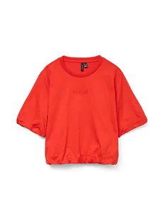 Vero Moda Koszulka w kolorze czerwonym - Koszulki i topy damskie - miniaturka - grafika 1