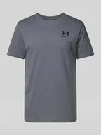 Koszulki męskie - T-shirt z nadrukiem z logo - miniaturka - grafika 1