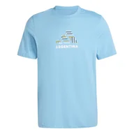 Koszulki sportowe męskie - Męska Koszulka z krótkim rękawem ADIDAS ARG FAN G T IW0181 – Niebieski - miniaturka - grafika 1