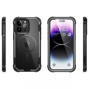 Oryginalne Etui APPLE IPHONE 15 PRO MAX SupCase IBLSN Ares MagSafe czarne - Etui i futerały do telefonów - miniaturka - grafika 2