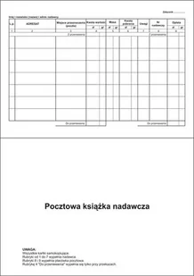 Stolgraf Pocztowa książka nadawcza EMEKO - Druki akcydensowe - miniaturka - grafika 2