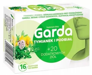 SALVUM Garda Tymianek i podbiał 16 pastylek do ssania Długi termin ważności! 3504041 - Układ pokarmowy - miniaturka - grafika 1