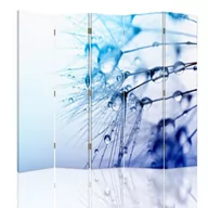 Parawany - Parawan dwustronny obrotowy FEEBY, Dmuchawiec Niebieski 180x170 - miniaturka - grafika 1