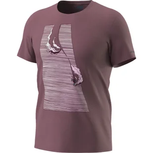 Koszulka DYNAFIT X Simon Charrière Tee Man dark rose L - Koszulki sportowe męskie - miniaturka - grafika 1